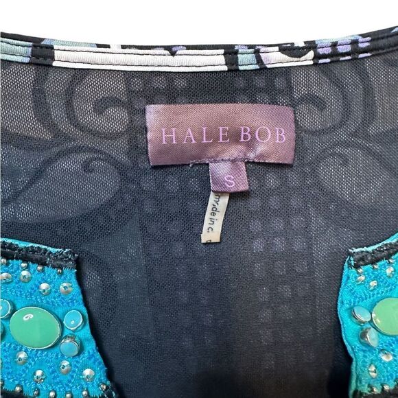 Hale Bob Embellished Bohemian Mosaic Print Dress Size Small - Picture 16 of 17